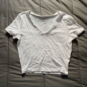 white size s crop top